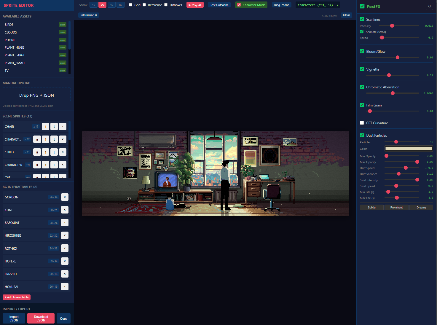 Screenshot Cutscene Editor